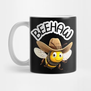Beehaw Cute Western Kawaii Cowgirl Bumblebee Mug